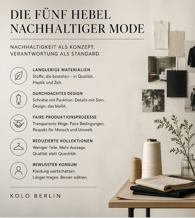 Die fünf Hebel nachhaltiger Mode