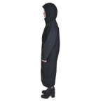 KOLO Berlin Modelabel aus Berlin. Der Mantel EOS aus Bio Baumwolle (Ventile, EtaProof) schwarz