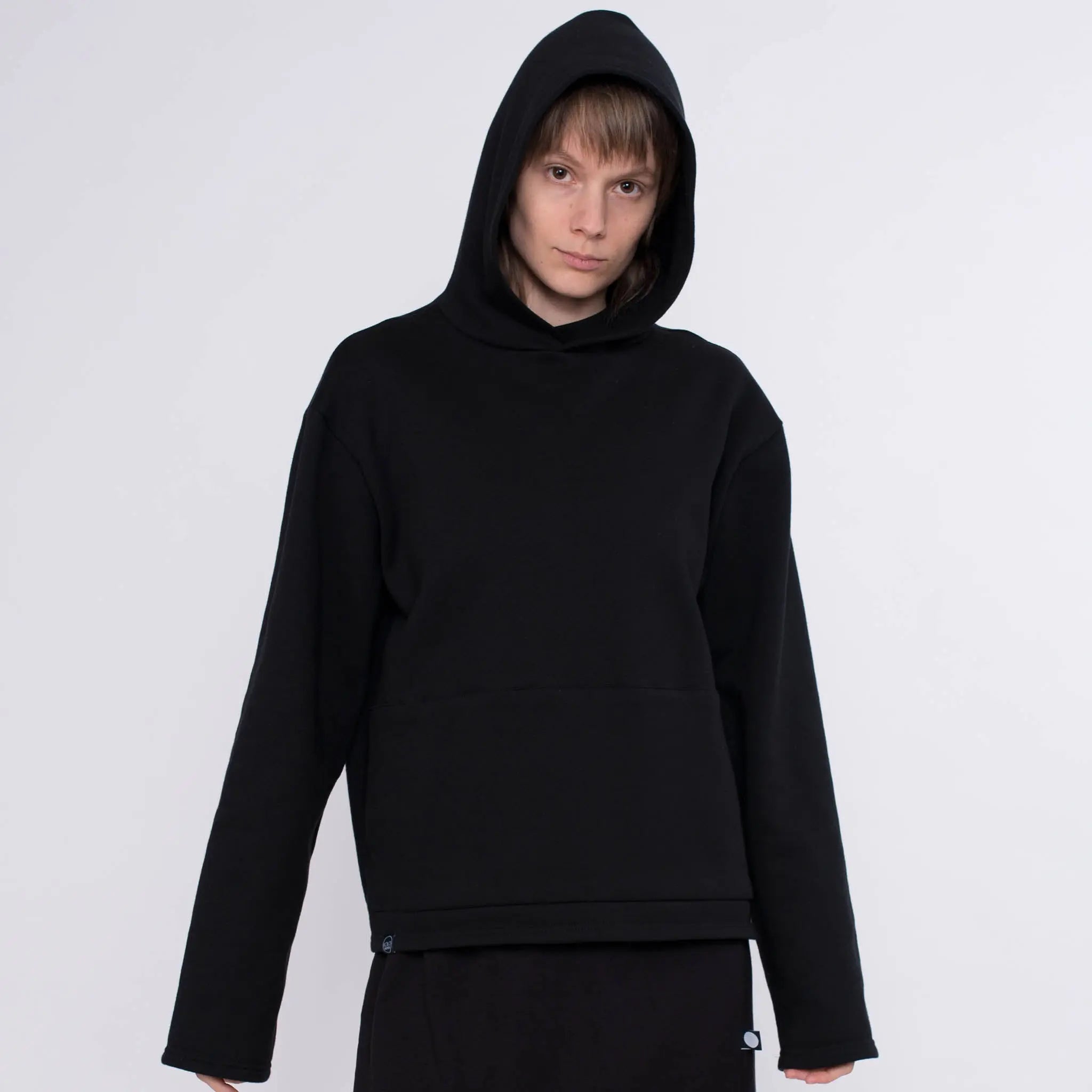 Hoodie Bun aus Baumwolle (Bio) - schwarz - KOLO Berlin