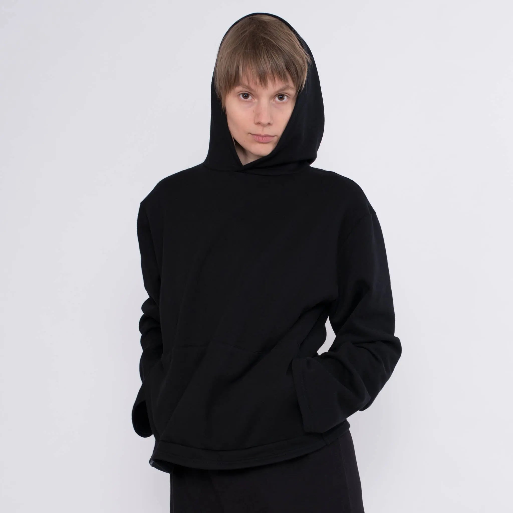 Hoodie Bun aus Baumwolle (Bio) - schwarz - KOLO Berlin