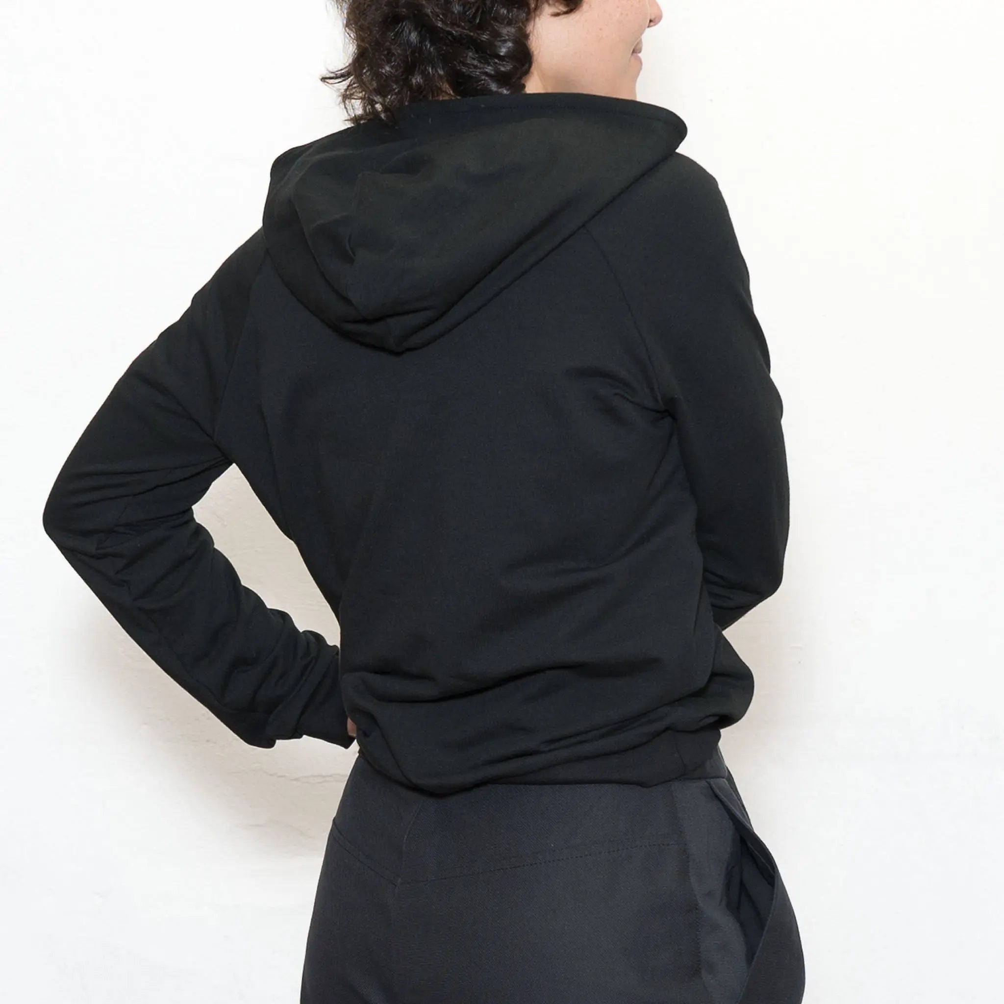Hoodie Jas aus Baumwolle (Bio) - schwarz - KOLO Berlin