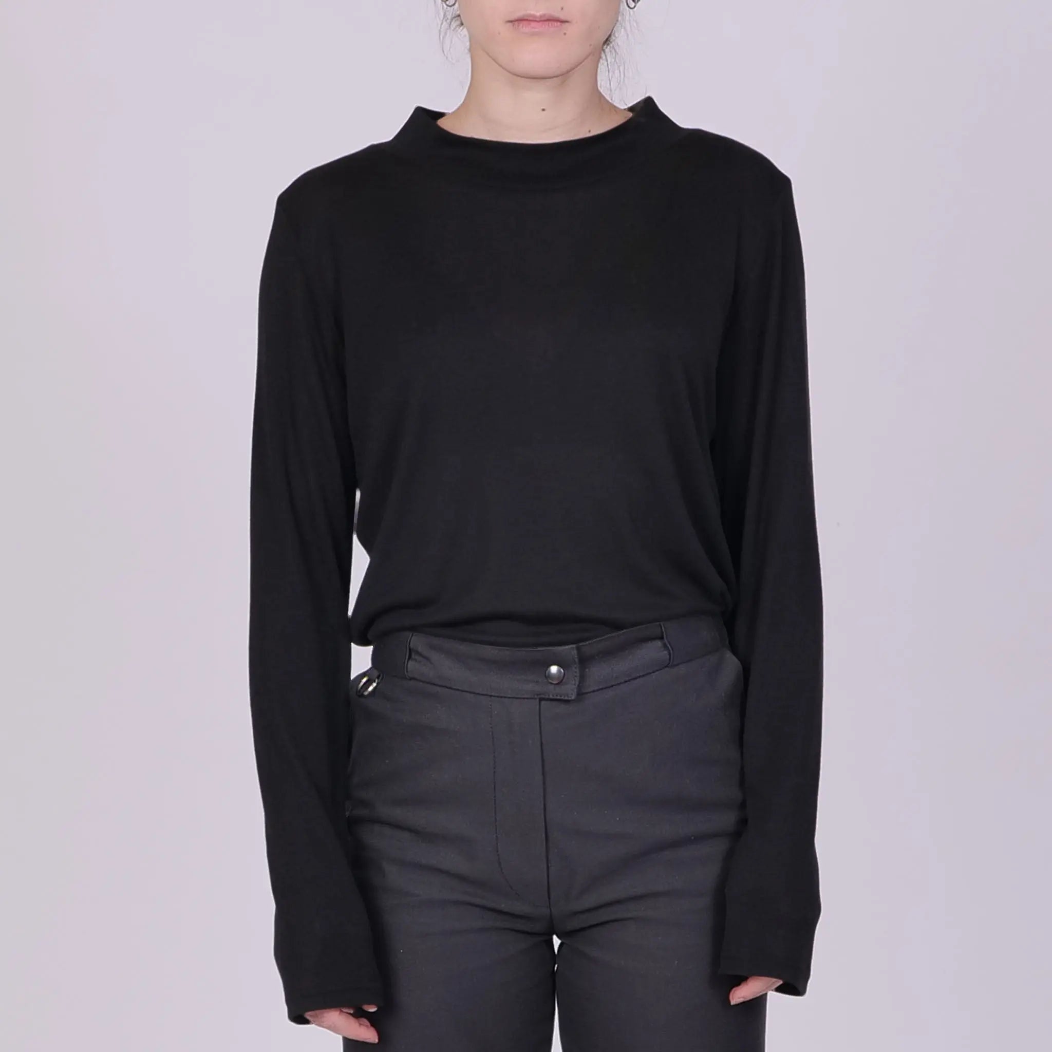 Longsleeve Base II aus Tencel™ Lyocell - schwarz - KOLO Berlin