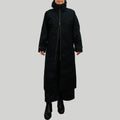 KOLO Berlin Modelabel aus Berlin. Der Mantel EOS aus Bio Baumwolle (Ventile, EtaProof) schwarz