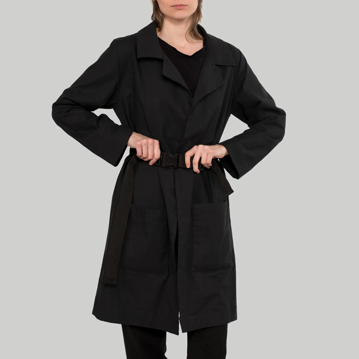 Trenchcoat Fly aus Baumwolle (Bio) wasserabweisend EtaProof & Tencel™ - schwarz - KOLO Berlin