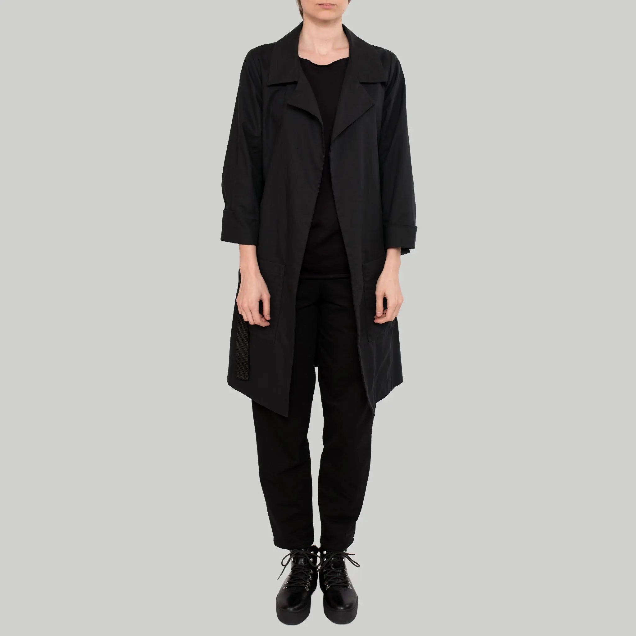 Trenchcoat Fly aus Baumwolle (Bio) wasserabweisend EtaProof & Tencel™ - schwarz - KOLO Berlin